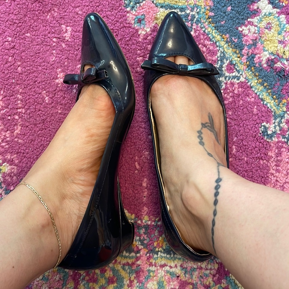 Navy blue flats 🥿